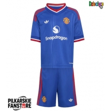 Tanie Strój piłkarski Manchester United Koszulka Wyjazdowej dla dziecięce 2026-27 Krótkie Rękawy (+ szorty)